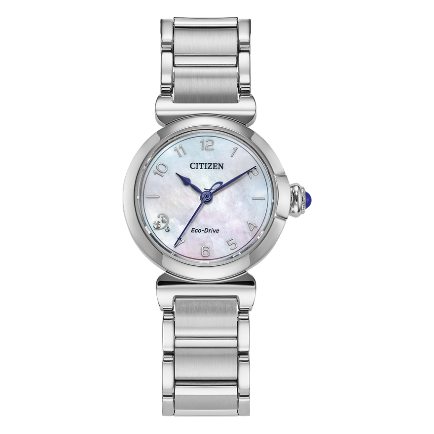 Citizen Eco-Drive L Mae White Dial Stainless Steel Bracelet | EM1130-83D