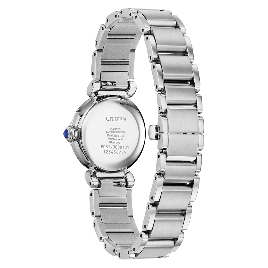 Citizen Eco-Drive L Mae White Dial Stainless Steel Bracelet | EM1130-83D