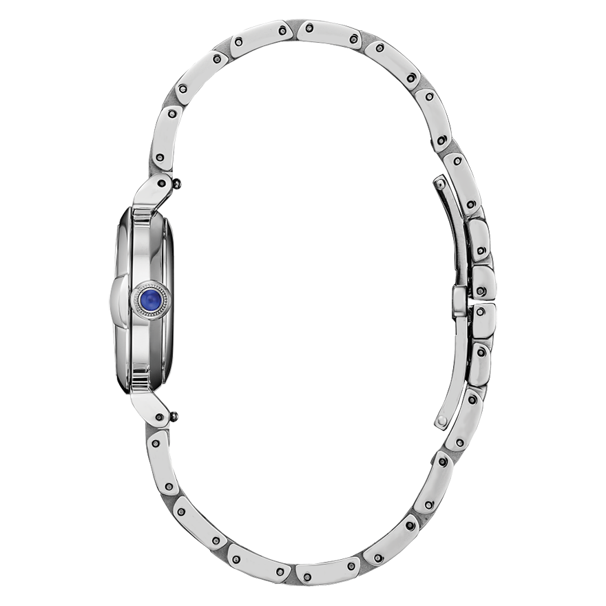 Citizen Eco-Drive L Mae White Dial Stainless Steel Bracelet | EM1130-83D