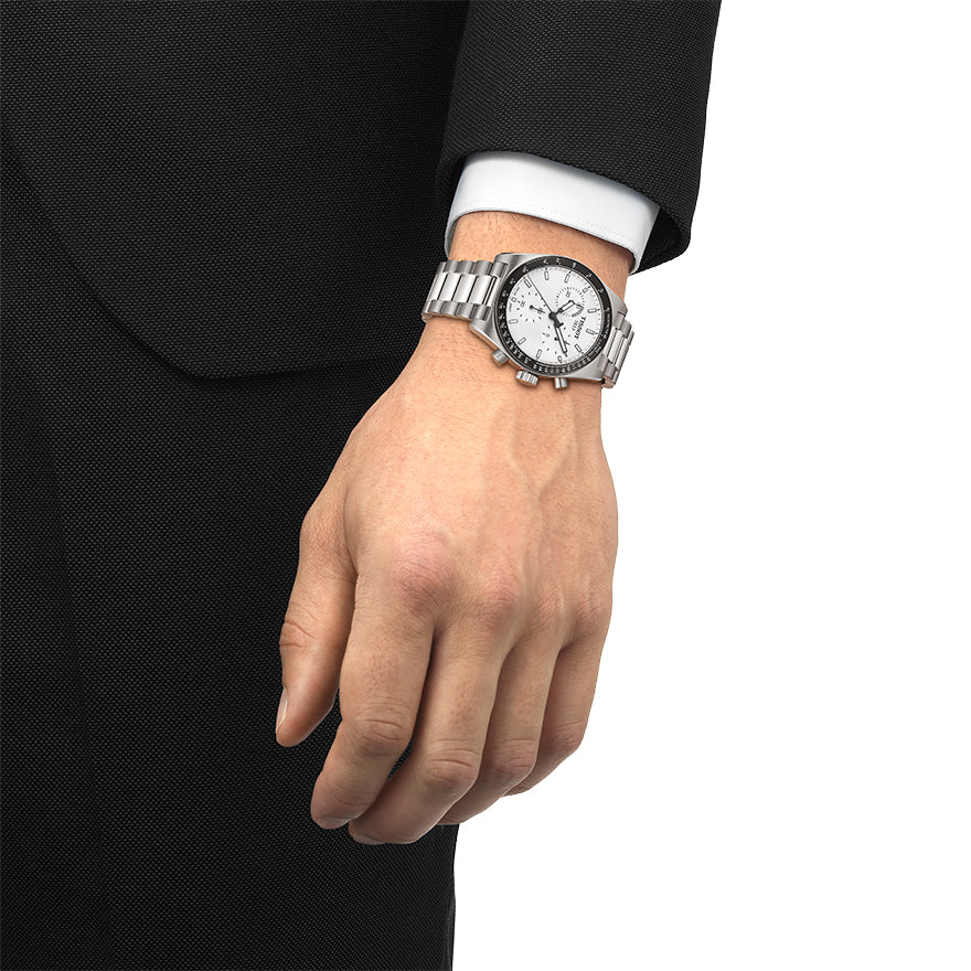 Tissot PR516 White Dial 40mm Watch | T1494171101100 – Ann-Louise