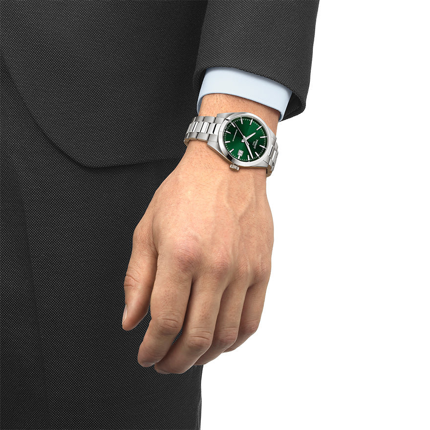 Tissot Gentleman Green Dial Watch 38mm | T1658071109100