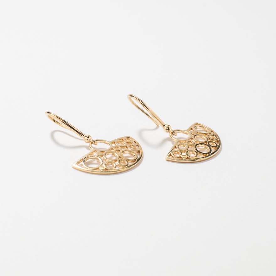 Dangle Earrings in 10K Yellow Gold