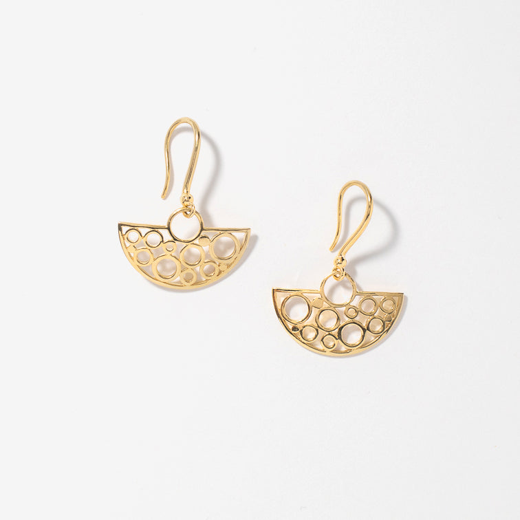 Dangle Earrings in 10K Yellow Gold