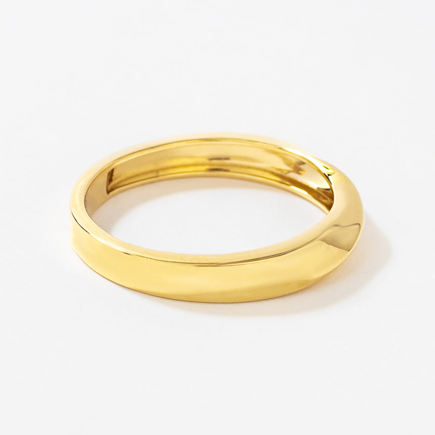 Men's 4mm Twist Wedding Band in 10K Yellow Gold