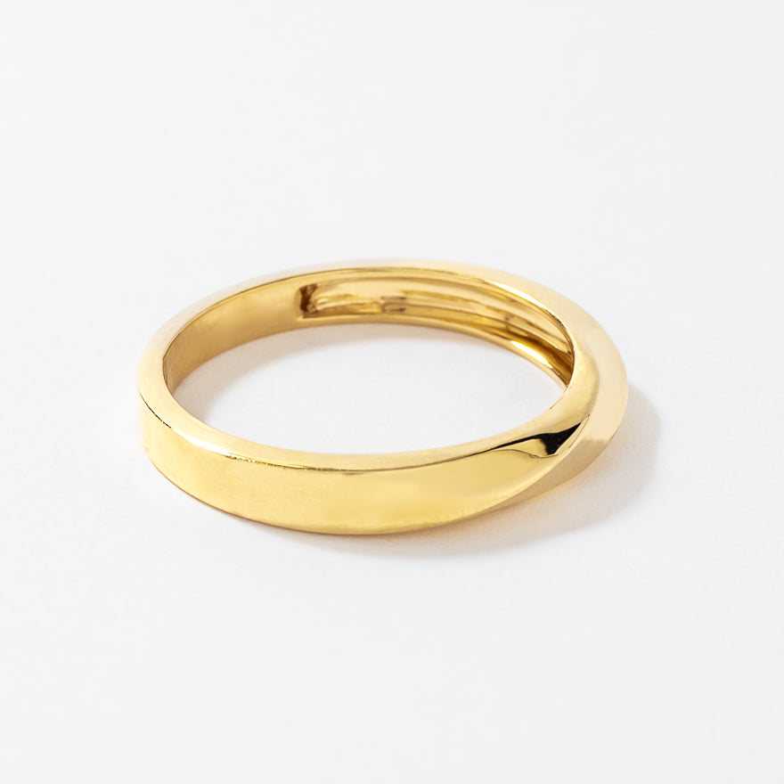 3mm Twist Wedding Band in 10K Yellow Gold