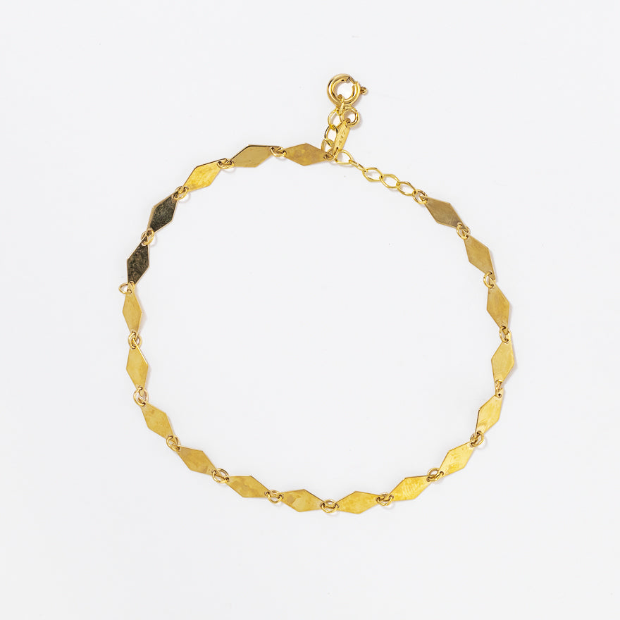 14K Gold 7 Inch Solid Figaro Chain Bracelet - JCPenney