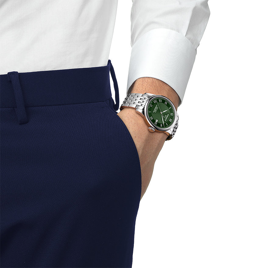 Tissot Le Locle Powermatic 80 Green Dial Watch | T0064071109300