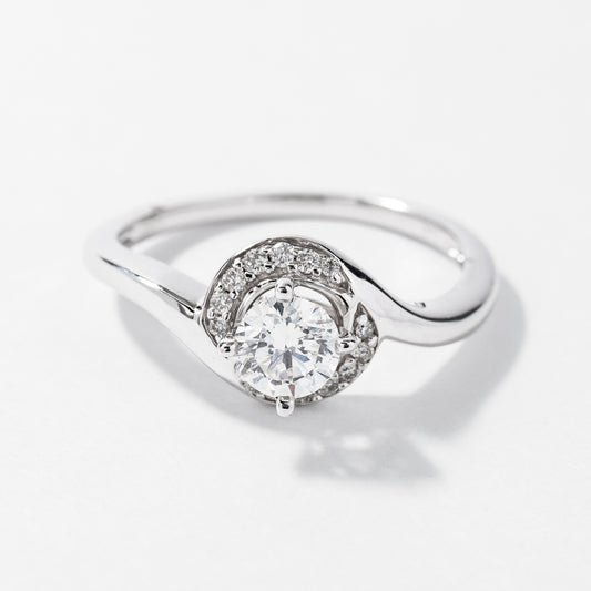 Diamond Engagement Ring in 14K White Gold (0.50 ct tw)