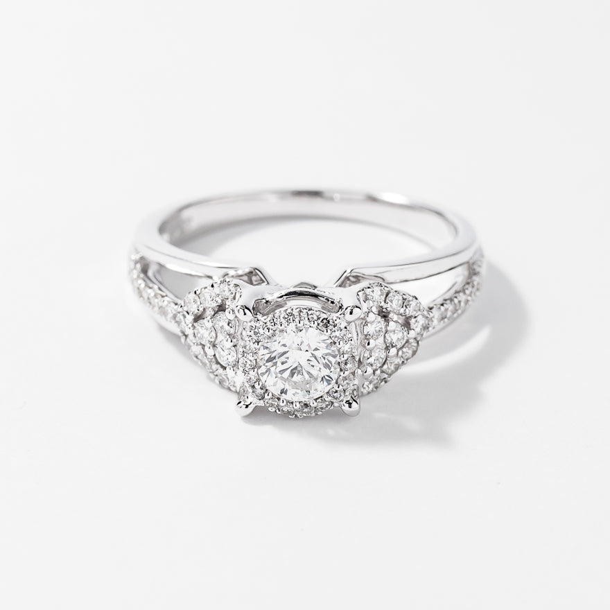 Diamond Engagement Ring in 14K White Gold (0.75 ct tw)