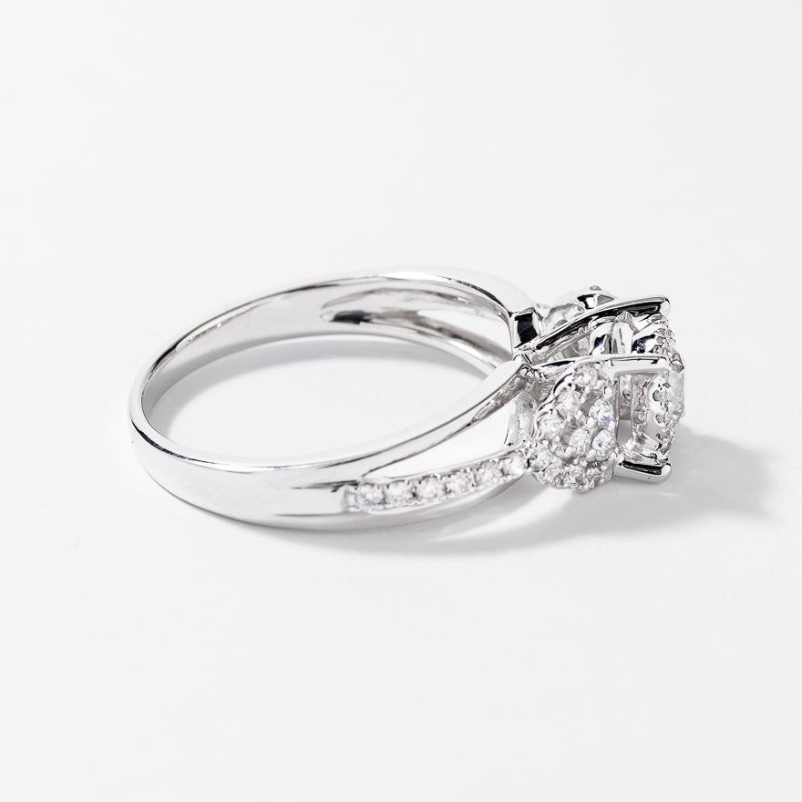 Diamond Engagement Ring 14K White Gold (0.75 ct tw)