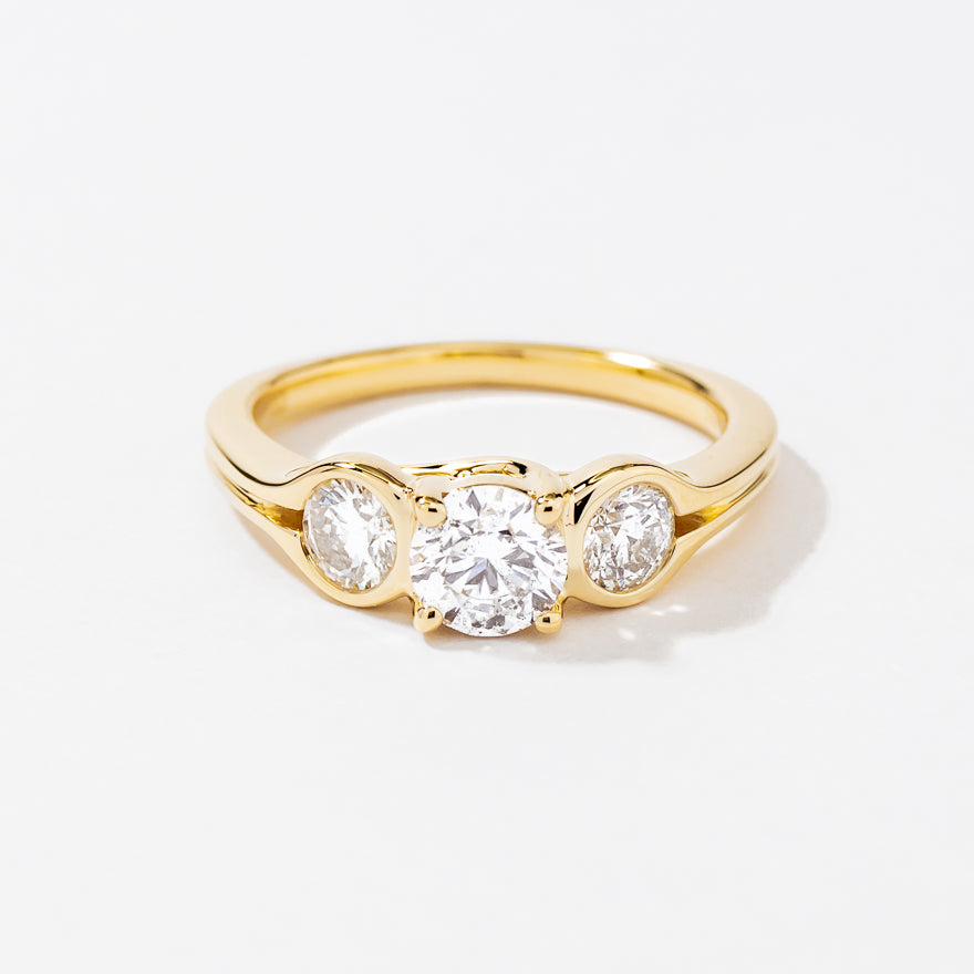 Diamond Engagement Ring 14K Yellow Gold (1.17 ct tw)