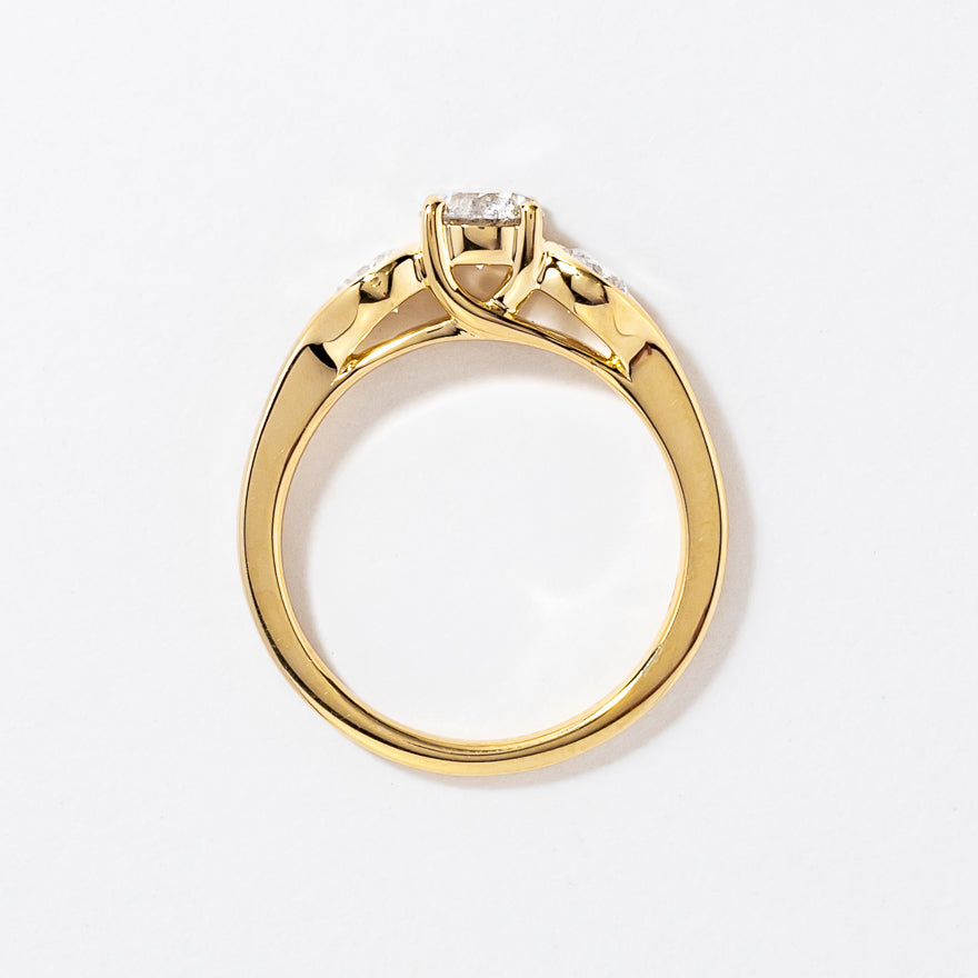 Diamond Engagement Ring in 14K Yellow Gold (1.17 ct tw)