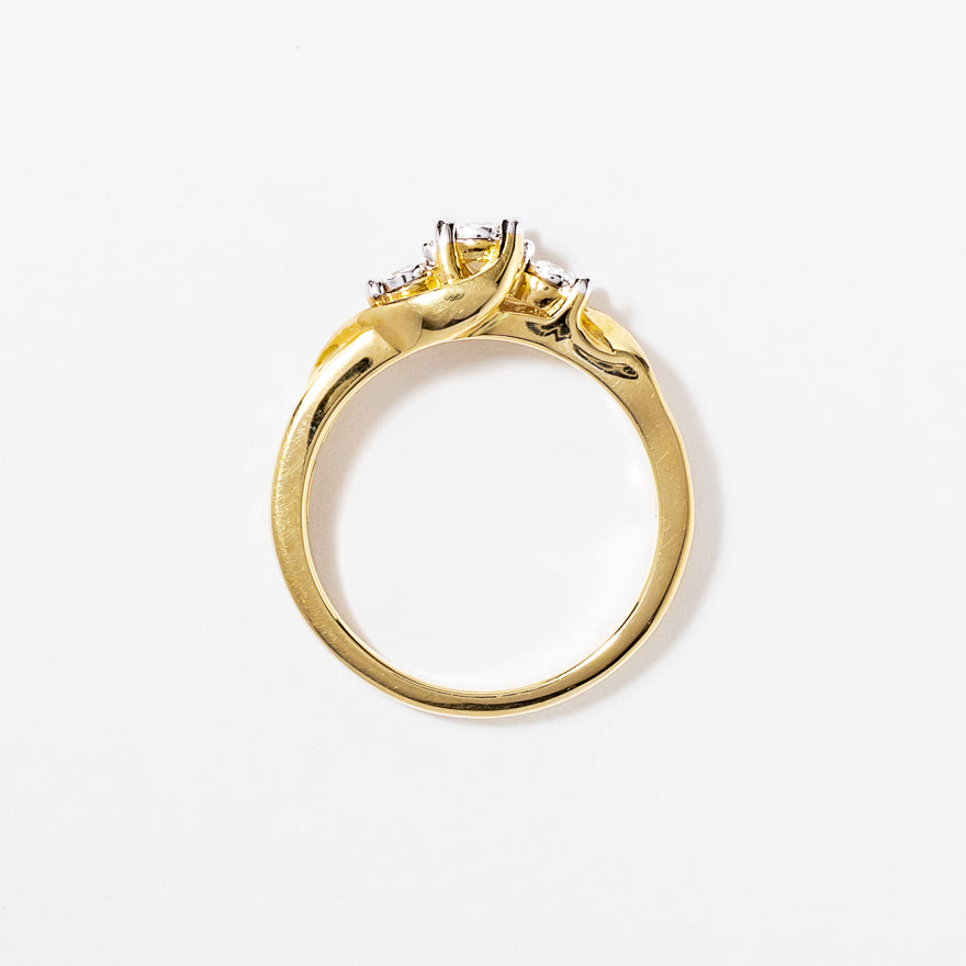 Mini Diamond Engagement Ring in 10K Yellow Gold (0.50 ct tw)