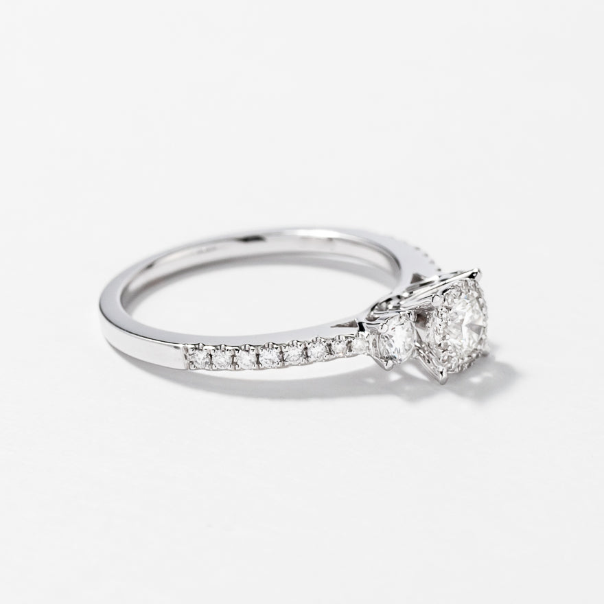 Diamond Engagement Ring in 14K White Gold (0.68 ct tw)