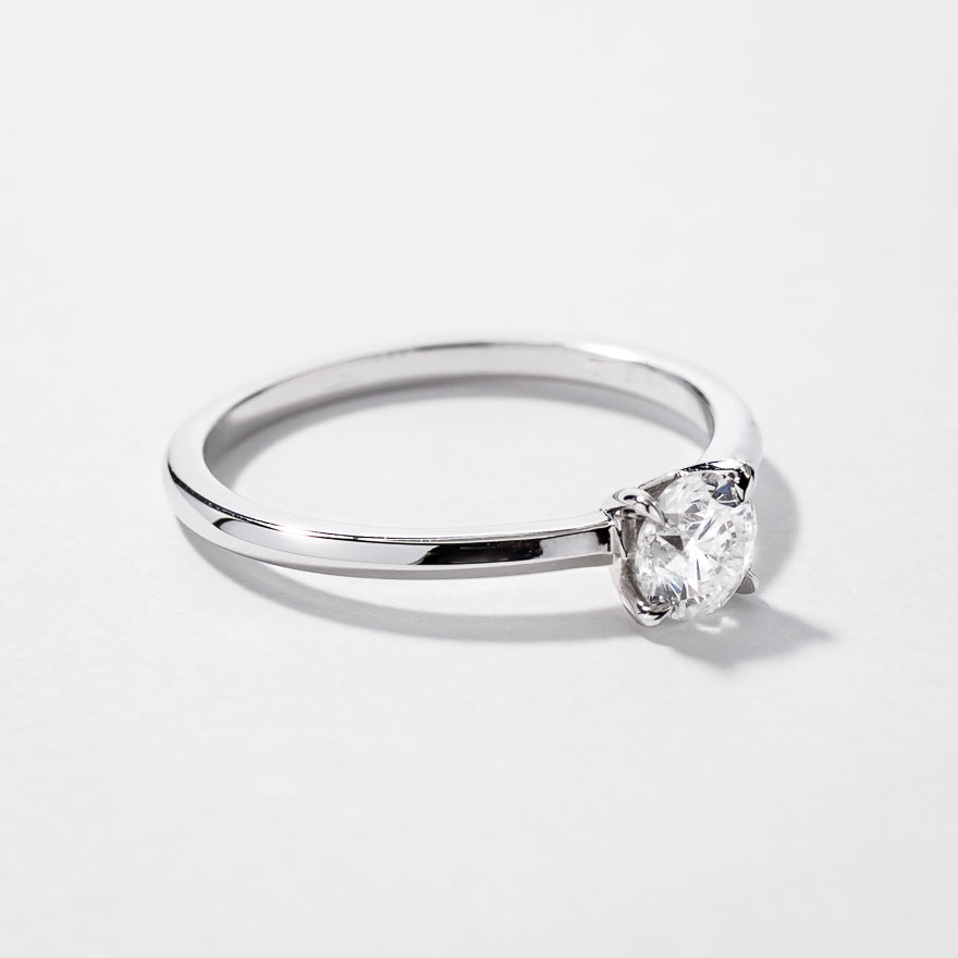 Canadian Diamond Solitaire Engagement Ring in 14K White Gold (0.50 ct tw)