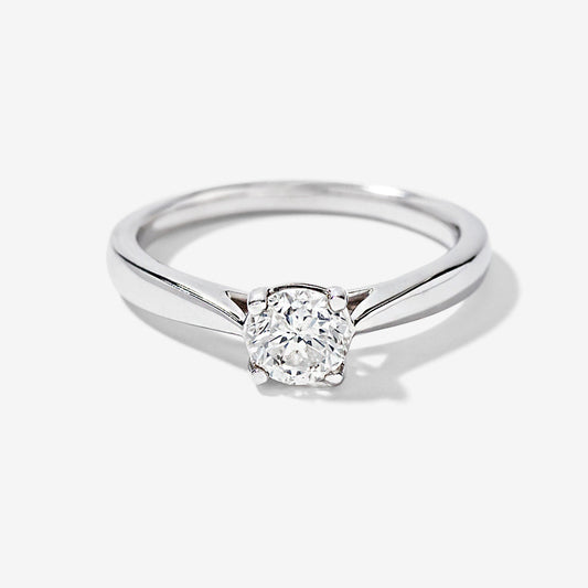 Canadian Diamond Solitaire Engagement Ring in 14K White Gold (0.50 ct tw)