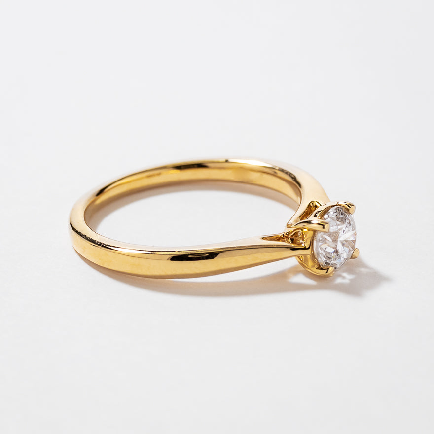 Canadian Diamond Solitaire Engagement Ring in 14K Yellow Gold (0.50 ct tw)