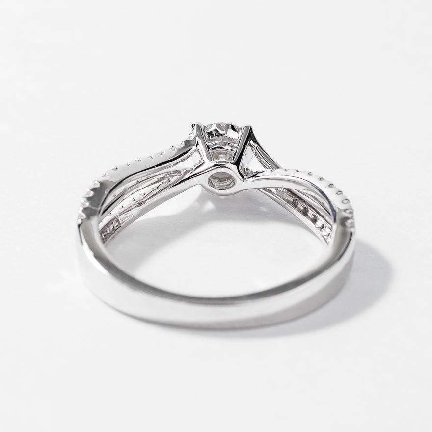 Diamond Engagement Ring 14K White Gold (0.50 ct tw)