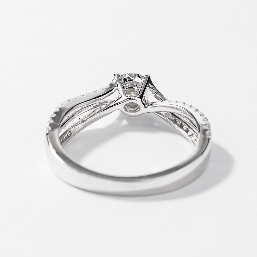 Diamond Engagement Ring in 14K White Gold (0.50 ct tw)