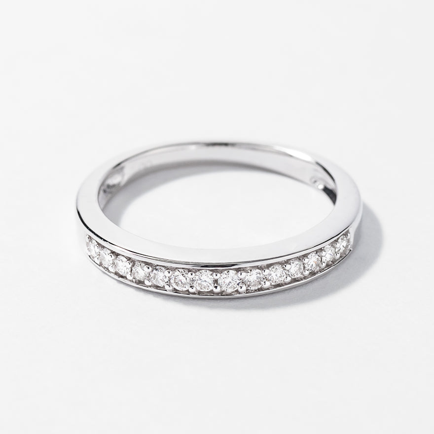 Wedding Band in 14K White Gold (0.21 ct tw)