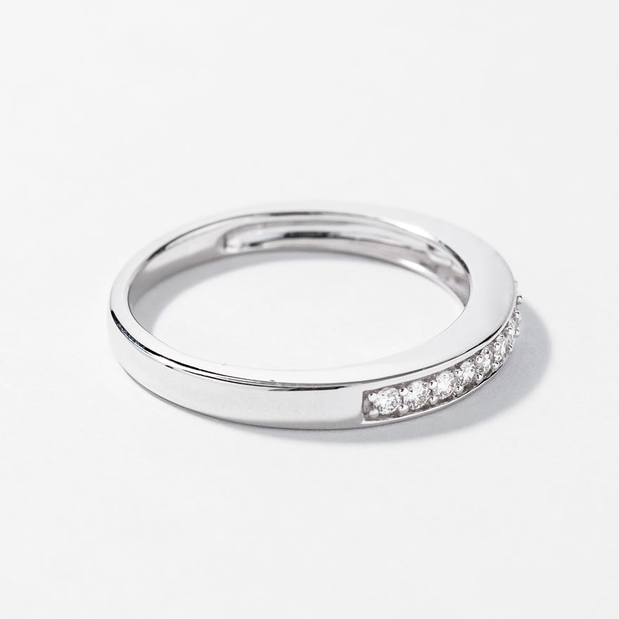 Wedding Band 14K White Gold (0.21 ct tw)