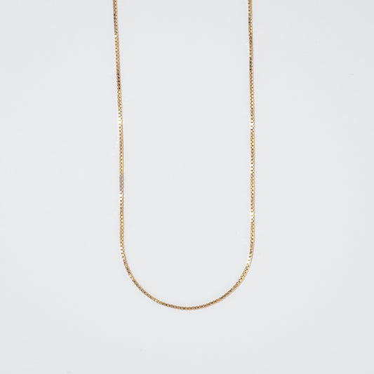 0.70mm Box Chain in 14K Yellow Gold (18")