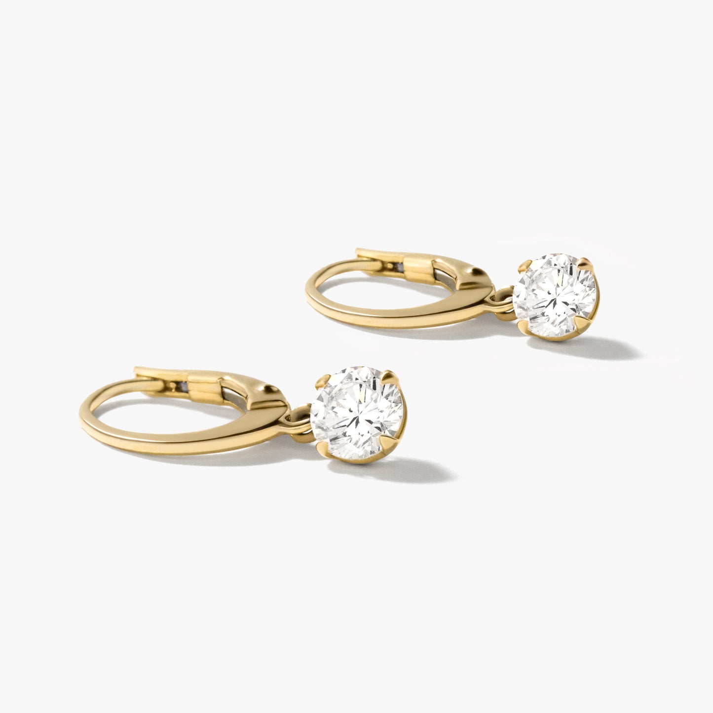 Lab Grown Diamond Earrings in 14K Yellow Gold (1.00 ct tw)