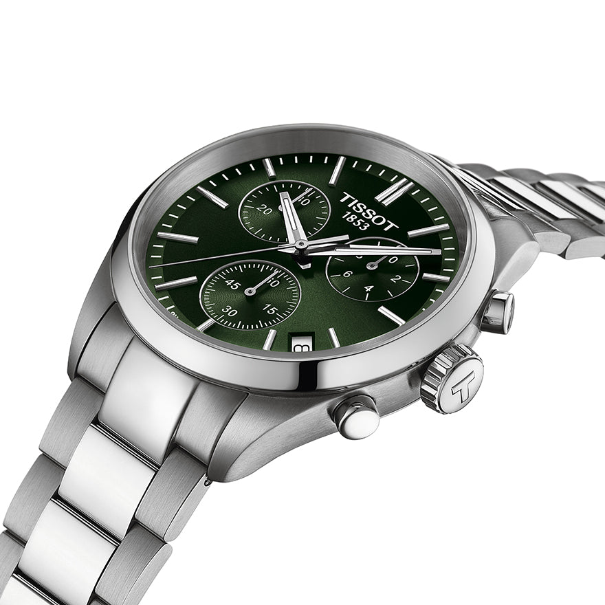 Tissot PR 100 Chronograph Green Dial | T1504171109100