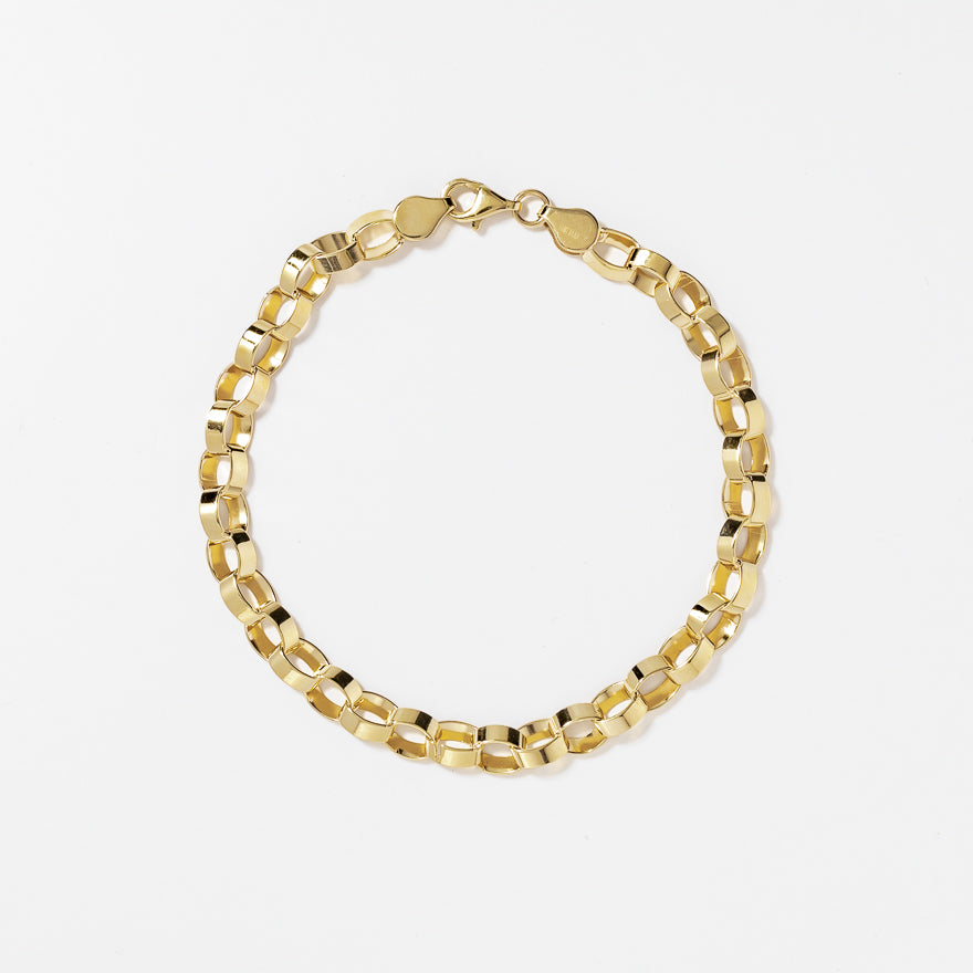 Stampado Loop Bracelet in 10K Yellow Gold