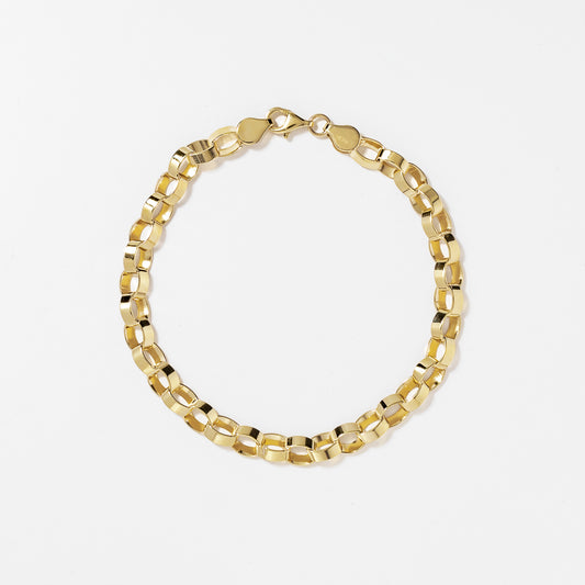 Stampado Loop Bracelet in 10K Yellow Gold