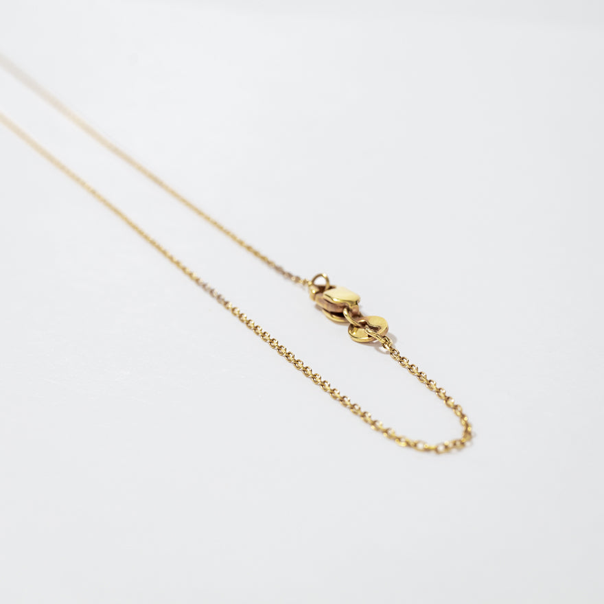 0.5mm Diamond Cut Cable Chain in 10K Yellow Gold (16")