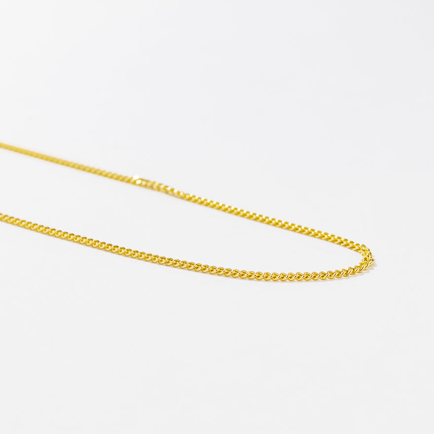 10K Yellow Gold 1.50mm Curb Chain (18")