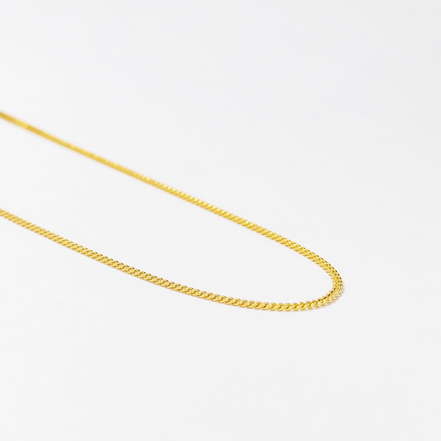 10K Yellow Gold 1.5mm Curb Chain (20")