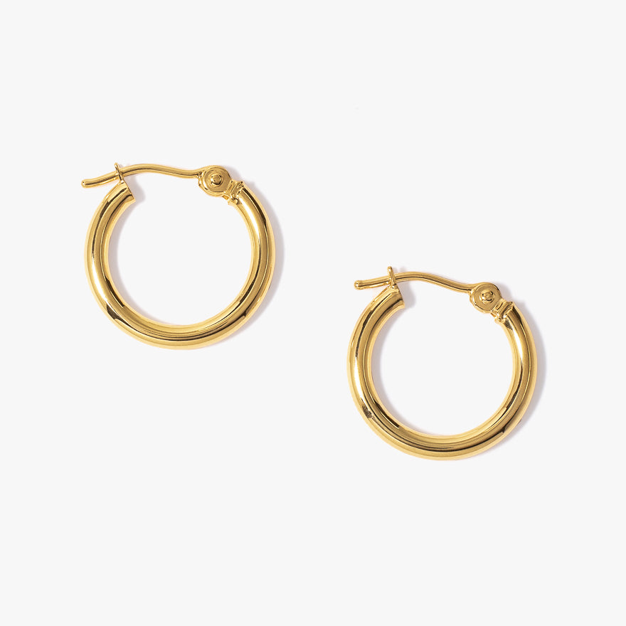 Hoop Earrings in 10K Yellow Gold