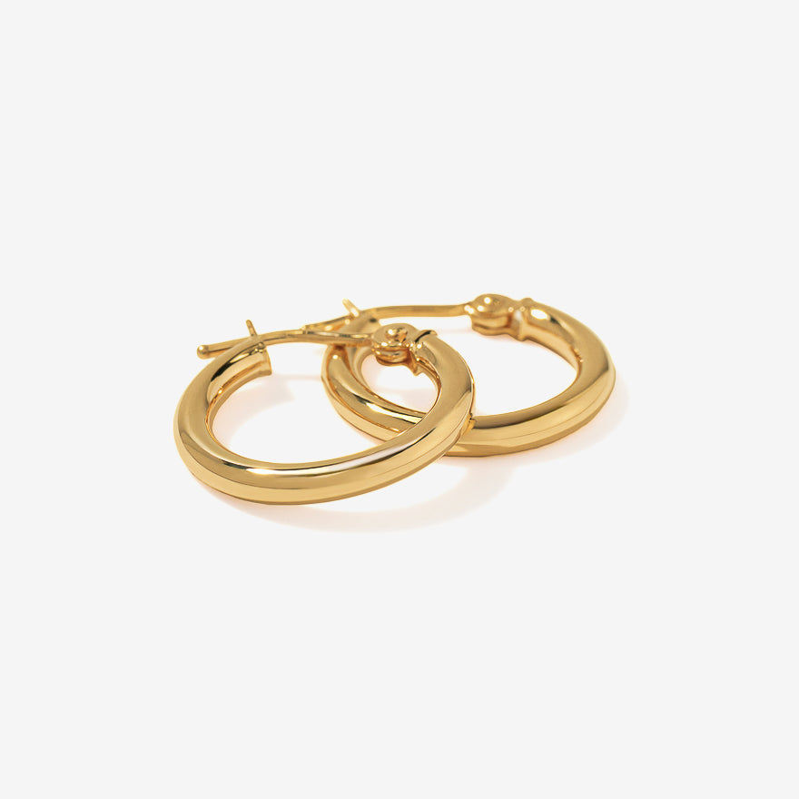 Hoop Earrings in 10K Yellow Gold