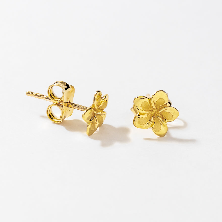 10K Gold offers Floral Earrings