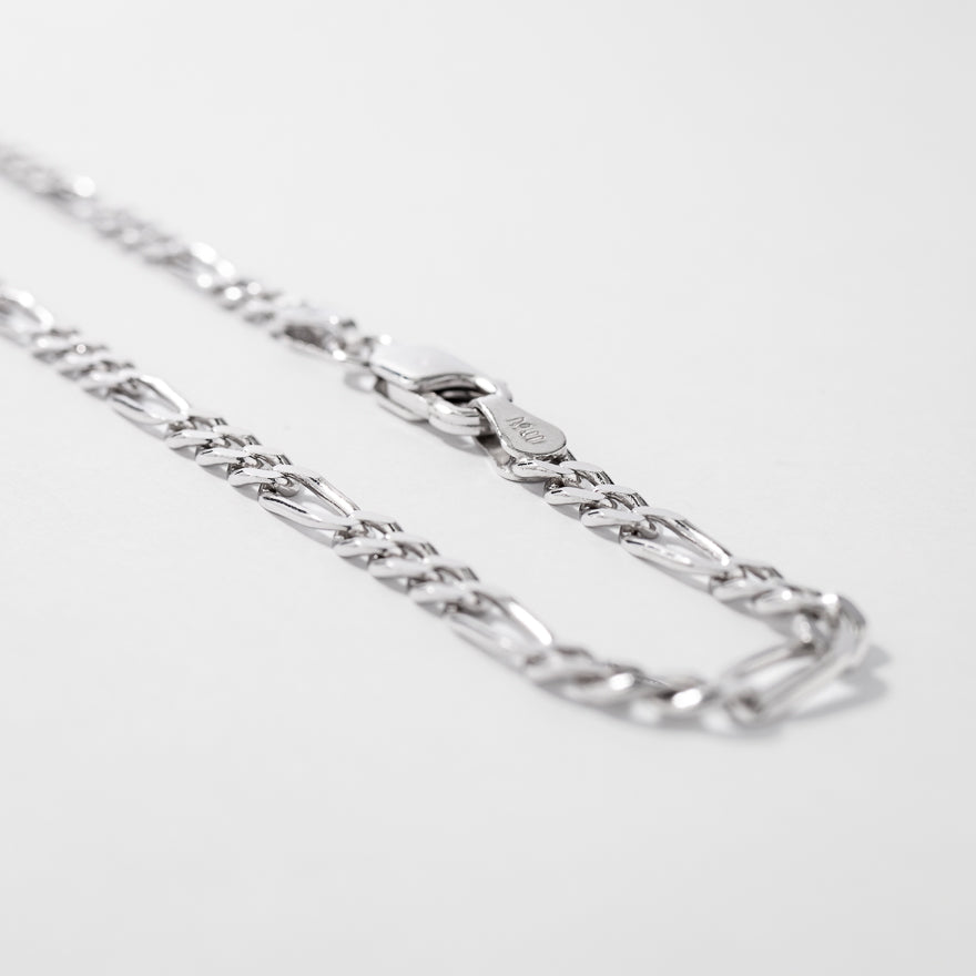 3mm Figaro Chain in Silver (22")