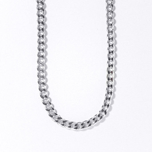 3.8mm Italian Silver Curb Chain (24")