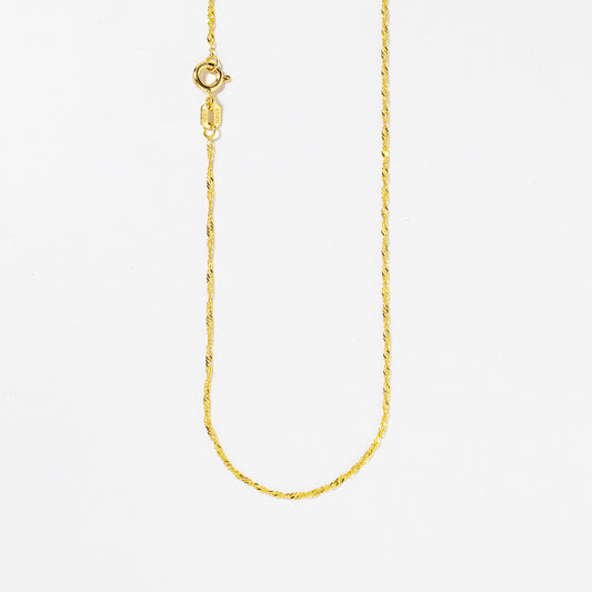 10K Yellow Gold 1.00mm Singapore Chain (20")