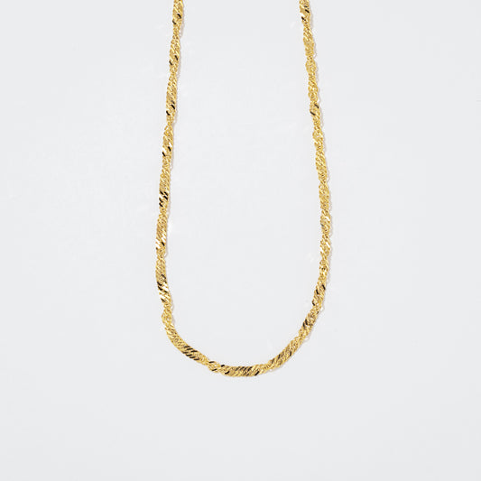 10K Yellow Gold 1.7mm Singapore Chain (16")