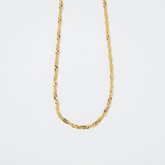 10K Yellow Gold 1.7mm Singapore Chain (18")