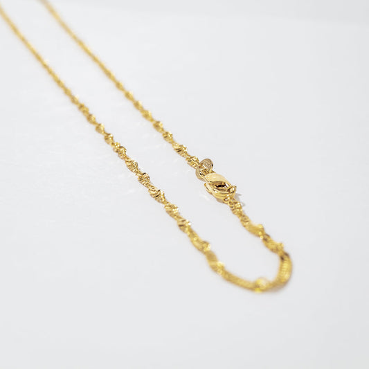 10K Yellow Gold 1.7mm Singapore Chain (18")