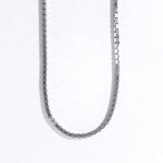 2.0mm Silver Box Chain (24")