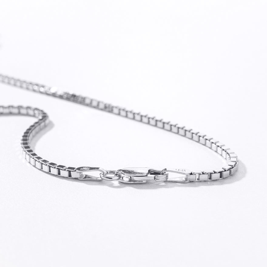 2.0mm Silver Box Chain (24")