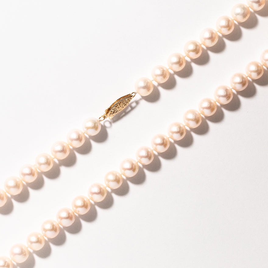 8-9mm Cultured Pearl Strand Necklace (17")