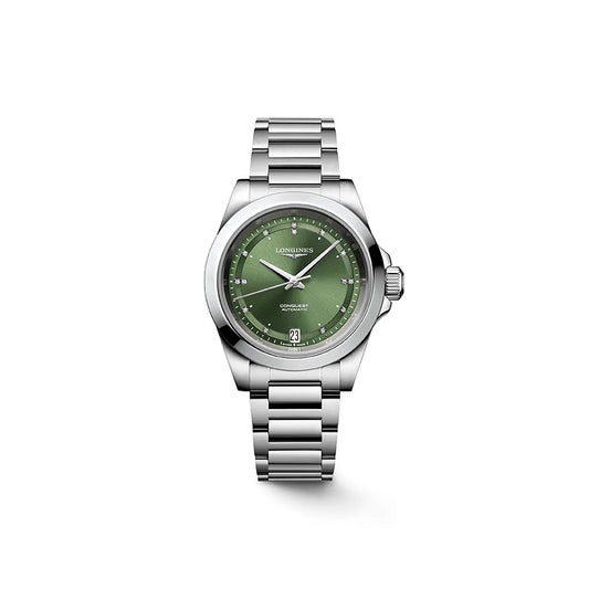 Longines Conquest Automatic Green Dial 34mm | L3.430.4.07.6