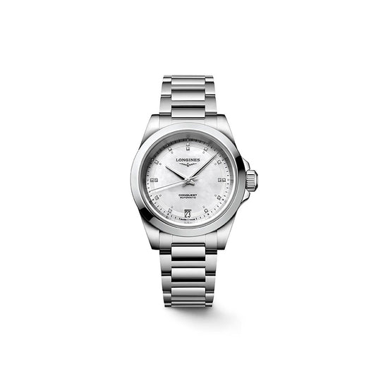 Longines Conquest Automatic Mother of Pearl Dial 34mm | L3.430.4.87.6