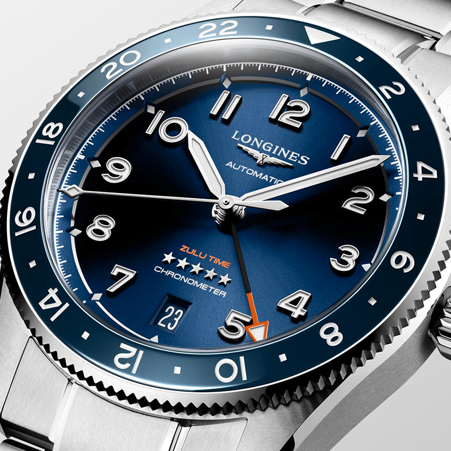 Longines Spirit Zulu Time Blue Dial 39 mm | L3.802.4.93.6