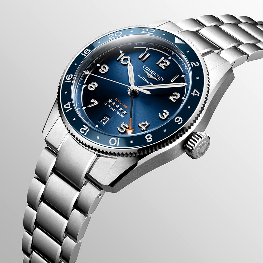 Longines Spirit Zulu Time Blue Dial 39 mm | L3.802.4.93.6