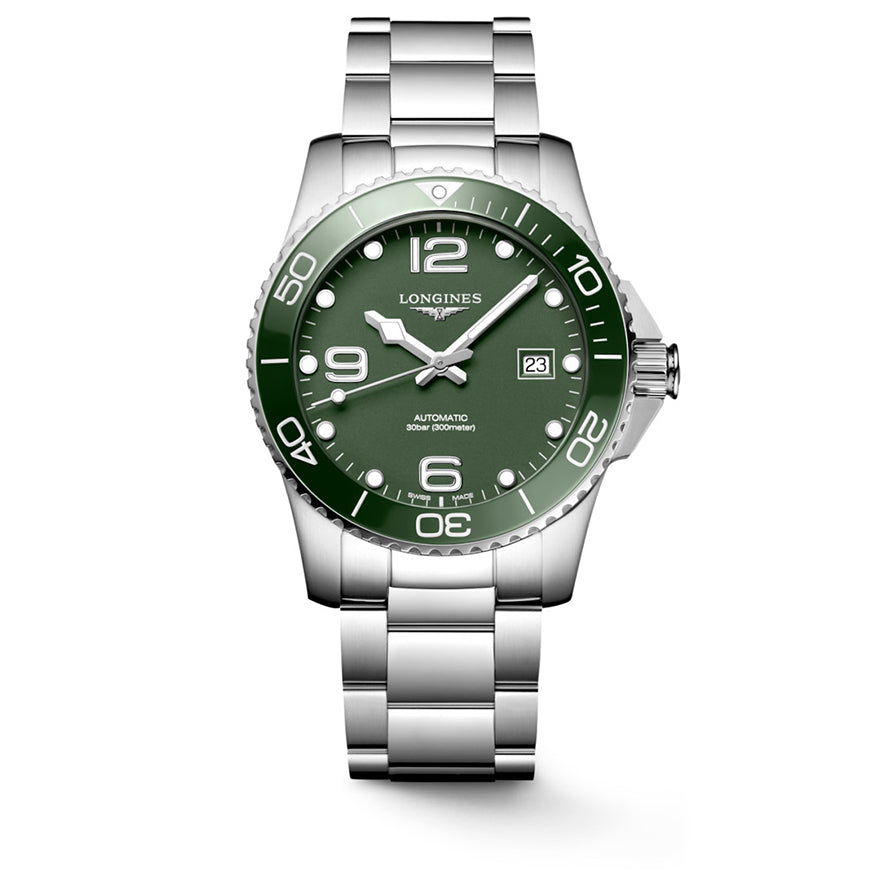 Longines HydroConquest Green Dial Watch | L37814066